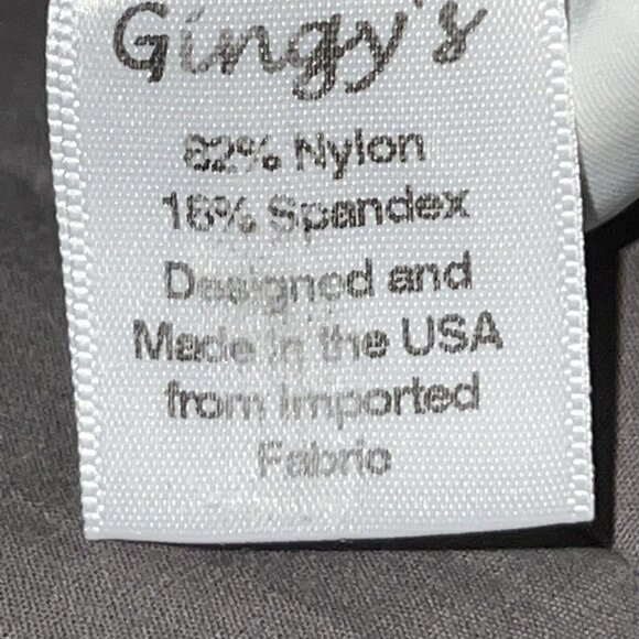 GINGY’S SUMMER SKORT DRESS BLACK AND WHITE FLORAL WOMEN SIZE MEDIUM RACERBACK - Picture 8 of 10